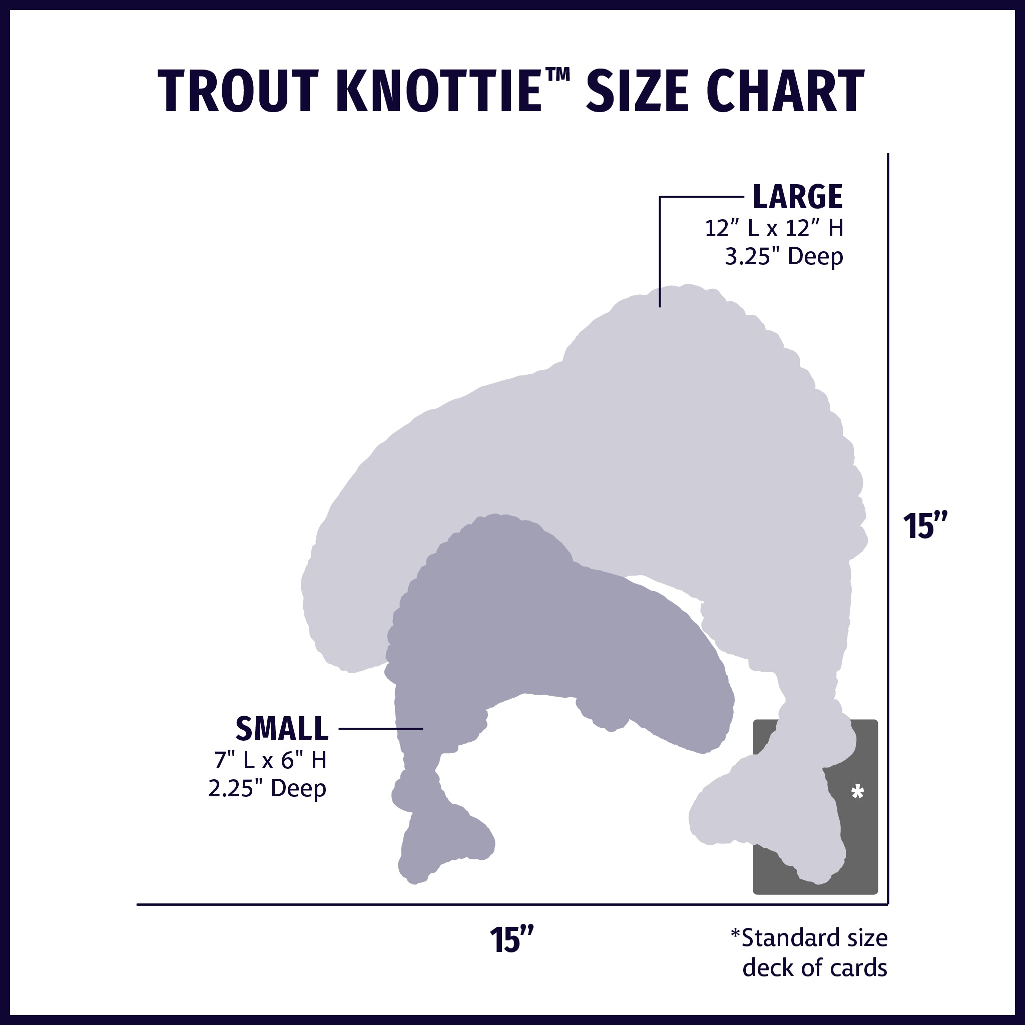 Rauccous Rainbow Trout Knottie® Plush Dog Toy